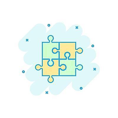 EPS 해외이미지 일러스트 사람없음 퍼즐 퍼즐조각 민트색 해외일러스트 컬러 조각 파일형식 벡터 이미지허브