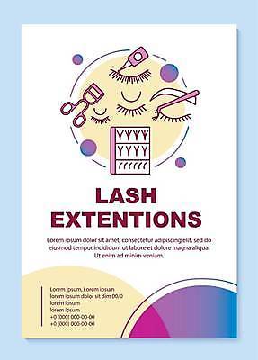 EPS 해외이미지 포스터 일러스트 팜플렛 사람없음 뷰티 속눈썹 문서 핀셋 뷰러 접착제 해외일러스트 화장용품 도구 풀_접착제 눈썹 파일형식 벡터 이미지허브