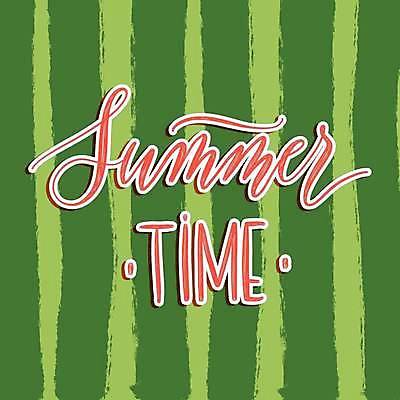 EPS 해외이미지 영어 일러스트 글자캘리그라피 사람없음 초록색 여름 줄무늬 필기체 해외일러스트 문자 계절 컬러 무늬 캘리그라피 파일형식 벡터 이미지허브