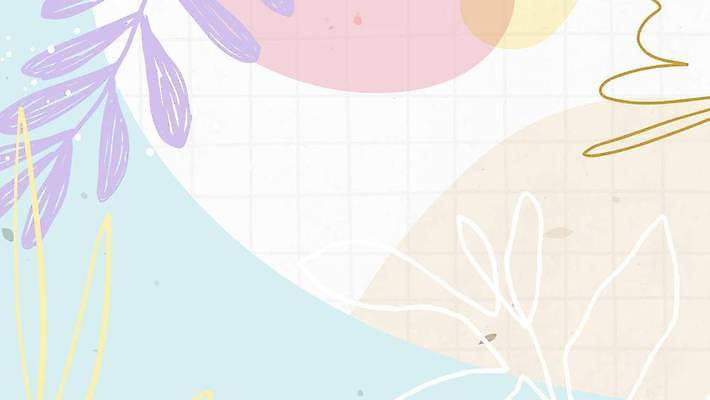 EPS 해외이미지 백그라운드 잎 일러스트 추상 사람없음 격자 파스텔톤 멤피스디자인 해외일러스트 식물 디자인 컬러 무늬 파일형식 벡터 이미지허브