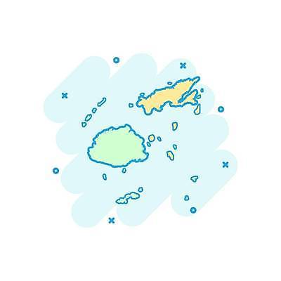 EPS 해외이미지 나라 섬 지도 일러스트 사람없음 공화국 민트색 해외일러스트 컬러 파일형식 벡터 이미지허브