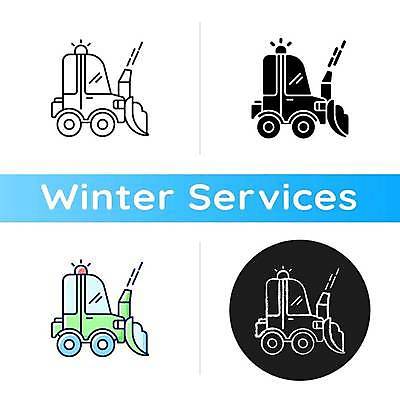 EPS 해외이미지 도로 겨울 일러스트 사람없음 세트 장비 제설 제설기 폭설 해외일러스트 계절 길 교통시설 눈_날씨 자연재해 파일형식 벡터 이미지허브