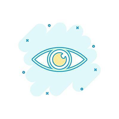 EPS 해외이미지 일러스트 사람없음 신체부위 눈동자 민트색 해외일러스트 컬러 사람 눈_신체부위 파일형식 벡터 이미지허브