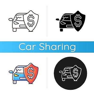 EPS 해외이미지 디자인 라인일러스트 일러스트 자동차 사람없음 세트 재산 계약 서비스 보험 자동차사고 자동차보험 차사고 보험금 해외일러스트 육상교통 비즈니스 금융 교통사고 사건 파일형식 벡터 이미지허브