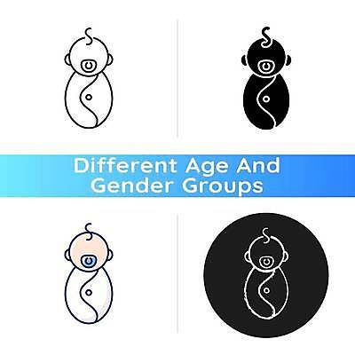 EPS 해외이미지 디자인 남자 어린이 라인일러스트 일러스트 여러명 세트 아기 신생아 세대 남자아기만 해외일러스트 다수 사람 남자만 아기만 파일형식 벡터 이미지허브