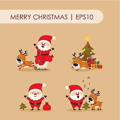 EPS 해외이미지 나무 할아버지 노년 남자 크리스마스 일러스트 노래 세명 선물상자 크리스마스트리 산타클로스 갈색 손들기 만세 루돌프 잠 승차 보따리 썰매 노인남자만 해외일러스트 식물 기념일 음악 컬러 모션 사슴 선물 사람 성인 상자 남자만 노인만 파일형식 벡터 이미지허브