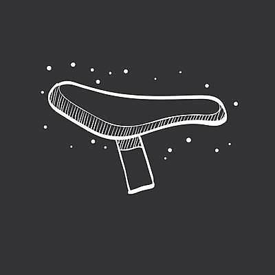 EPS 해외이미지 일러스트 사람없음 자전거 검은색 흰색 안장 자전거부품 해외일러스트 컬러 바이크 부속품 파일형식 벡터 이미지허브