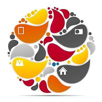 EPS 해외이미지 디자인 말풍선 일러스트 비즈니스 모바일 사람모양 사람없음 태블릿 카메라 자료 공백 인포그래픽 정보 집모양 해외일러스트 모양 전자제품 스마트기기 파일형식 벡터 이미지허브