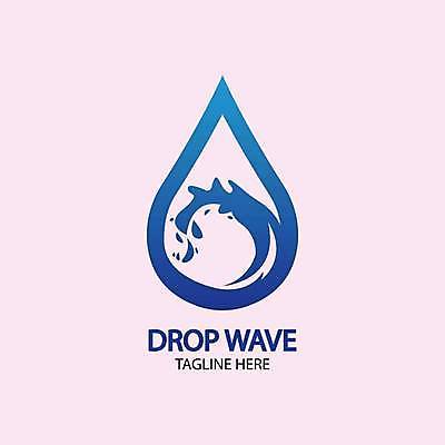 EPS 해외이미지 디자인 파도 일러스트 추상 사람없음 파란색 물방울무늬 심볼 웨이브 해외일러스트 바다 컬러 무늬 파일형식 벡터 이미지허브