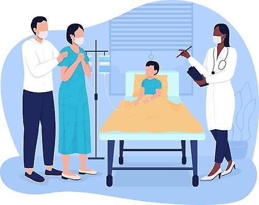 EPS 해외이미지 전신 응시 여자 남자 아들 어린이 하늘색 일러스트 엄마 병원 서기 들기 소년 여러명 상반신 성인 치료 펜 손들기 의사 아빠 링거 손모으기 안도 얼굴없음 어깨에손 해외일러스트 시선 다수 의학 가족 의료기기 모션 사람 손짓 파란색 필기구 의료진 파일형식 벡터 이미지허브