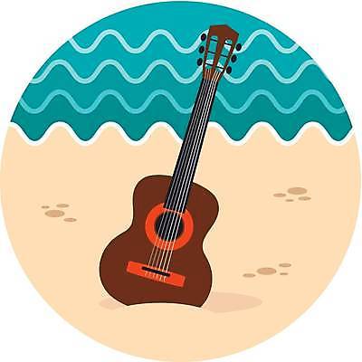 EPS 해외이미지 일러스트 해변 사람없음 기타 해외일러스트 바다 현악기 파일형식 벡터 이미지허브