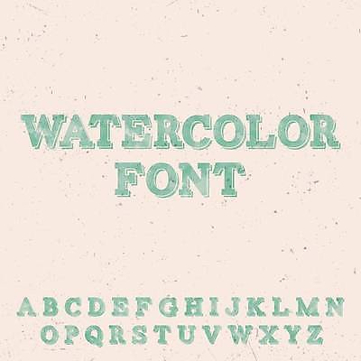 EPS 해외이미지 알파벳 일러스트 대문자 사람없음 연두색 세트 베이지색 조합형타이포 해외일러스트 영어 컬러 타이포그라피 초록색 파일형식 벡터 이미지허브