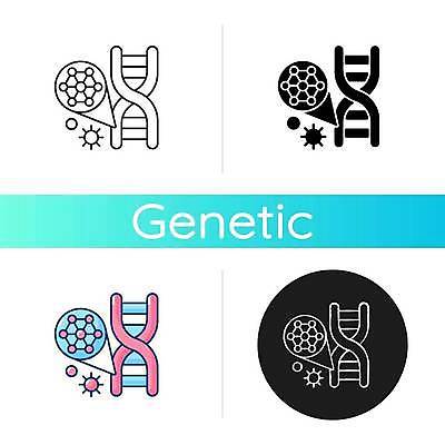 EPS 해외이미지 디자인 일러스트 사람없음 플랫 DNA 생명공학 분석 염색체 공학 유전 해외일러스트 교육 컨셉 의학 파일형식 벡터 이미지허브