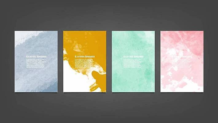 EPS 해외이미지 디자인 배너 백그라운드 일러스트 추상 사람없음 세로 세트 해외일러스트 무늬 파일형식 벡터 이미지허브