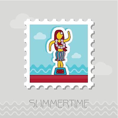 EPS 해외이미지 전신 여자 행복 바다 하늘색 일러스트 휴가 한명 서기 성인 하와이 꽃목걸이 우표 훌라춤 하와이인 훌라댄서 훌라의상 성인여자한명만 해외일러스트 외국인 1 옷 꽃 감정 목걸이 모션 사람 파란색 미국 댄서 춤 여자한명만 성인여자만 파일형식 벡터 이미지허브