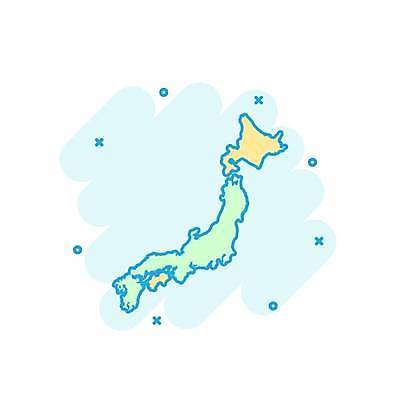 EPS 해외이미지 나라 지도 일러스트 사람없음 일본 민트색 해외일러스트 아시아 컬러 파일형식 벡터 이미지허브