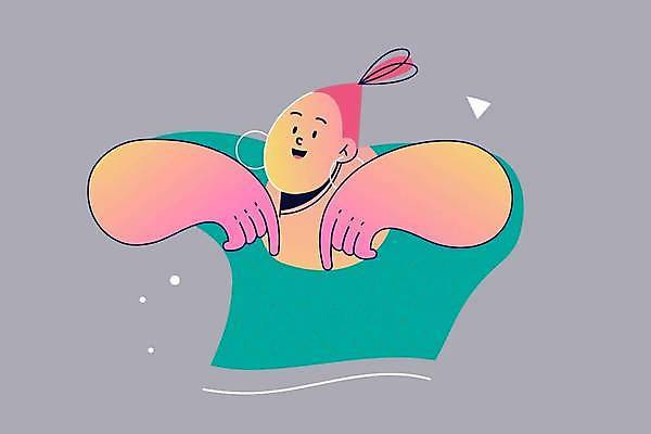 EPS 해외이미지 전신 라이프스타일 여자 감정 일러스트 한명 손짓 상반신 성인 즐거움 성인여자한명만 해외일러스트 1 모션 사람 생활 여자한명만 성인여자만 파일형식 벡터 이미지허브