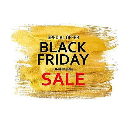 EPS 해외이미지 배너 일러스트 붓터치 이벤트 사람없음 세일 금색 블랙프라이데이 해외일러스트 컬러 데이이벤트 파일형식 벡터 이미지허브