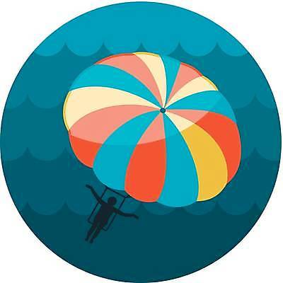 EPS 해외이미지 일러스트 사람모양 사람없음 파란색 낙하산 패러세일링 해외일러스트 모양 컬러 레포츠 파일형식 벡터 이미지허브