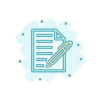 EPS 해외이미지 종이 일러스트 사람없음 펜 기록 메모지 문서 민트색 해외일러스트 컬러 필기구 사무용품 파일형식 벡터 이미지허브