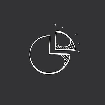 EPS 해외이미지 일러스트 비즈니스 통계 사람없음 검은색 흰색 원그래프 해외일러스트 컬러 그래프 파일형식 벡터 이미지허브