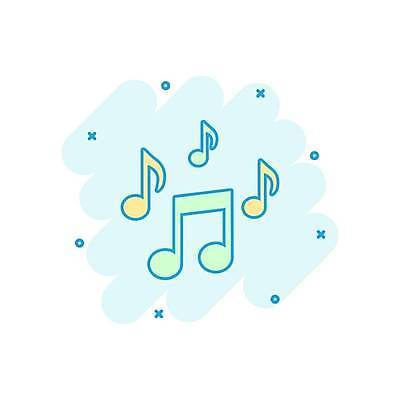 EPS 해외이미지 음표 일러스트 사람없음 민트색 해외일러스트 기호 음악 컬러 파일형식 벡터 이미지허브