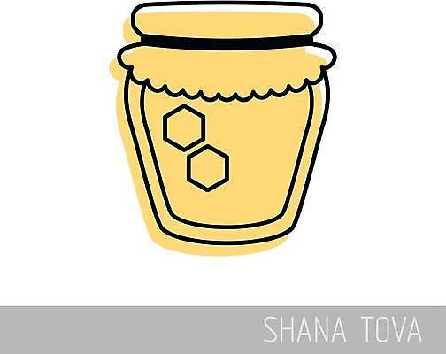 EPS 해외이미지 전통 종교 음식 일러스트 휴가 디저트 빨간색 노란색 흐름 축하 항아리 달콤 연도 꿀 유대인 어려움 유태교 해외일러스트 컬러 컨셉 도자기 맛 파일형식 벡터 이미지허브