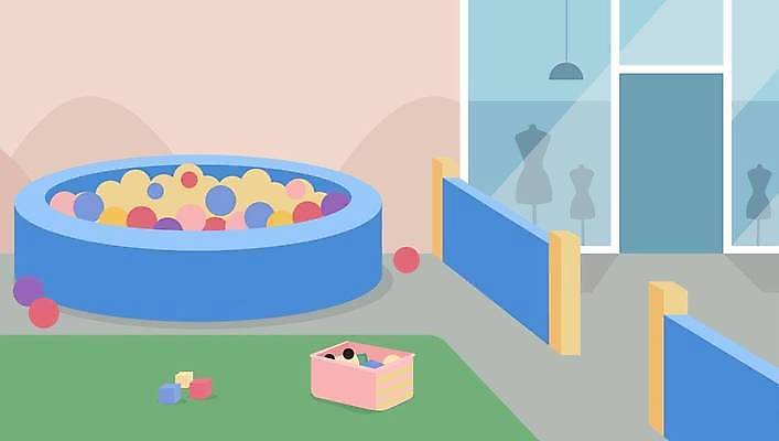EPS 해외이미지 일러스트 공 사람없음 장난감 놀이터 쇼핑몰 볼풀 볼풀장 해외일러스트 놀이 파일형식 벡터 이미지허브