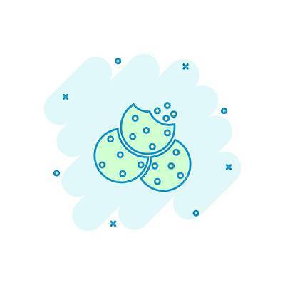 EPS 해외이미지 일러스트 사람없음 쿠키 민트색 해외일러스트 컬러 디저트 파일형식 벡터 이미지허브