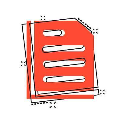 EPS 해외이미지 일러스트 사람없음 주황색 라인아트 문서 해외일러스트 선 컬러 파일형식 벡터 이미지허브