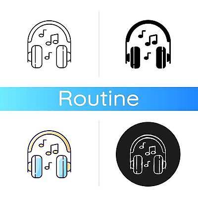 EPS 해외이미지 디자인 음악 음표 일러스트 사람없음 일상 헤드폰 듣기 플랫 스테레오 해외일러스트 기호 음향기기 모션 문화예술 라이프 소리 파일형식 벡터 이미지허브