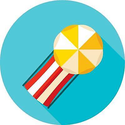 EPS 해외이미지 하늘색 일러스트 사람없음 파라솔 선베드 해외일러스트 의자 파란색 파일형식 벡터 이미지허브