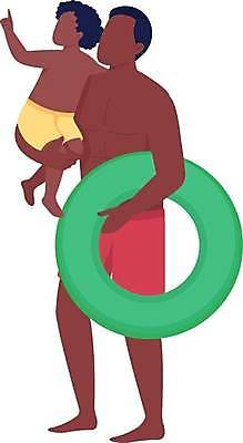 EPS 해외이미지 전신 남자 수영복 아들 어린이 일러스트 안기 서기 들기 소년 성인 두명 가리킴 아빠 튜브 얼굴없음 남자만 들어올리기 해외일러스트 옷 가족 모션 사람 손짓 파일형식 벡터 이미지허브