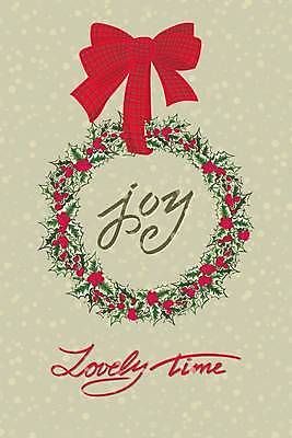 EPS 해외이미지 꽃 리본 줄기 잎 크리스마스 일러스트 타이포그라피 사람없음 연두색 호랑가시나무열매 크리스마스리스 해외일러스트 식물 문자 기념일 열매 초록색 화환 파일형식 벡터 이미지허브