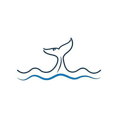 EPS 해외이미지 물결 일러스트 사람없음 파란색 라인아트 고래 꼬리 물결무늬 해외일러스트 선 컬러 무늬 포유류 수중동물 파일형식 벡터 이미지허브