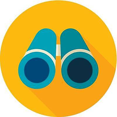 EPS 해외이미지 일러스트 사람없음 노란색 쌍안경 해외일러스트 컬러 망원경 파일형식 벡터 이미지허브