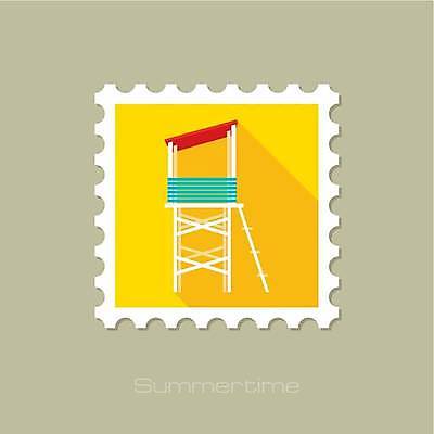 EPS 해외이미지 일러스트 사다리 사람없음 노란색 흰색 구조물 우표 인명구조 해외일러스트 건축 컬러 도구 구조원 파일형식 벡터 이미지허브