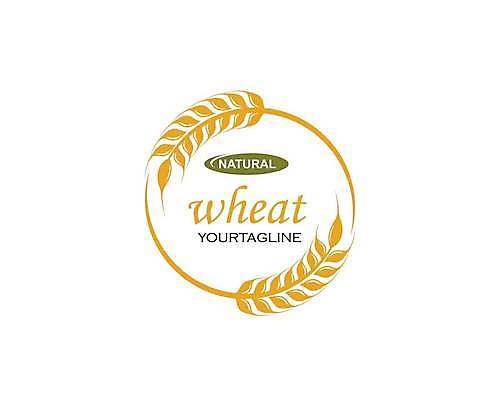 EPS 해외이미지 디자인 농업 일러스트 사람없음 노란색 밀 심볼 해외일러스트 산업 컬러 곡류 파일형식 벡터 이미지허브