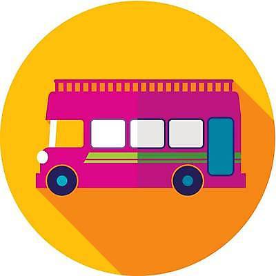 EPS 해외이미지 일러스트 버스 사람없음 노란색 관광버스 해외일러스트 육상교통 컬러 대중교통 파일형식 벡터 이미지허브