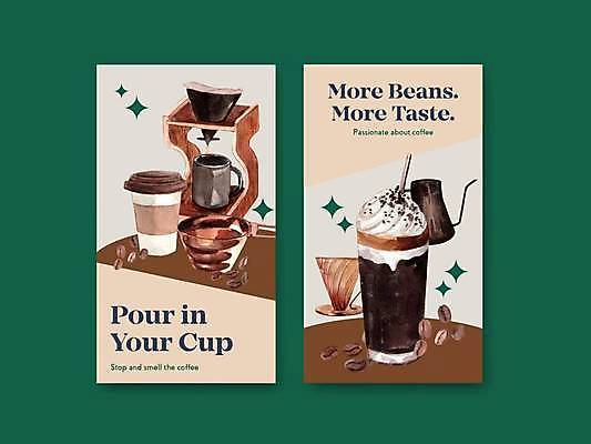 EPS 해외이미지 커피 일러스트 수채화 사람없음 반짝임 세트 갈색 카페 원두 커피잔 카푸치노 소셜네트워크 소셜미디어 테이크아웃컵 핸드드립 휘핑크림 해외일러스트 음료 컬러 모션 잔 컵 상점 크림 커피용품 휘핑 파일형식 벡터 이미지허브