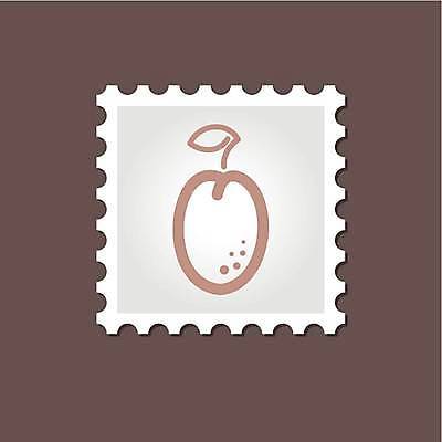 EPS 해외이미지 잎 일러스트 사람없음 자두 우표 베이지색 해외일러스트 식물 컬러 과일 파일형식 벡터 이미지허브
