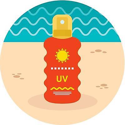 EPS 해외이미지 일러스트 해변 사람없음 선크림 해외일러스트 바다 화장품 파일형식 벡터 이미지허브