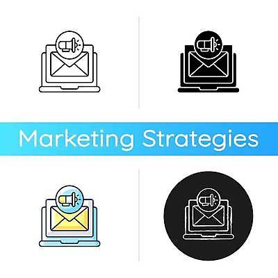 EPS 해외이미지 디자인 인터넷 일러스트 편지봉투 사람없음 노트북 디지털 확성기 이메일 플랫 온라인 마케팅 해외일러스트 봉투 전자제품 편지 파일형식 벡터 이미지허브