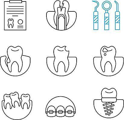 EPS 해외이미지 디자인 선 컨셉 일러스트 치과 미술 픽토그램 약 웹 기구 공구 플랫 치아 질병 심볼 서비스 사인 보고서 그림 치과의사 윤곽 팩 틀니 고립 깨짐 돌봄 얇은 잇몸 조언 항목 해외일러스트 인터넷 신체 의학 모션 문화예술 병원 화장품 의사 도구 소화기관 파일형식 벡터 이미지허브