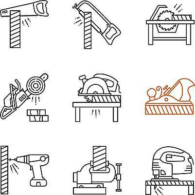 EPS 해외이미지 손 디자인 선 컨셉 벤치 일러스트 목재 픽토그램 웹 장비 기구 공구 디스크 원형 드라이버 플랫 수리 널 휴대용 목수 심볼 사인 그림 윤곽 목공예 팩 정비공 잭 고립 대패 얇은 전기톱 항목 해외일러스트 도형 나무 직업 인터넷 의자 재료 신체부위 화장품 도구 기술자 질병 공예 오브젝트 톱 파일형식 벡터 이미지허브