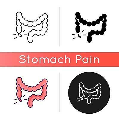 EPS 해외이미지 디자인 일러스트 사람없음 건강관리 고통 플랫 질병 대장 대장질환 증상 해외일러스트 감정 의학 건강 관리 장기_의학 파일형식 벡터 이미지허브
