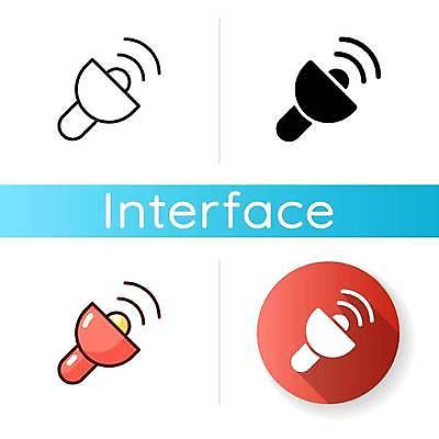 EPS 해외이미지 디자인 일러스트 사람없음 스마트폰 랜턴 플랫 어플리케이션 인터페이스 해외일러스트 조명 핸드폰 스마트기기 파일형식 벡터 이미지허브