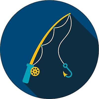 EPS 해외이미지 일러스트 사람없음 낚싯바늘 낚싯대 남색 해외일러스트 컬러 낚시용품 파일형식 벡터 이미지허브