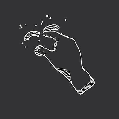 EPS 해외이미지 클립아트 손 일러스트 손짓 사람없음 신체부위 디지털 검은색 터치 흰색 해외일러스트 컬러 모션 사람 파일형식 벡터 이미지허브