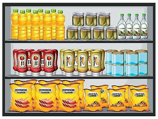 EPS 해외이미지 클립아트 잡화 길 음식 백그라운드 가방 일러스트 선반 미술 그래픽 흰색 항아리 캔 기름 케첩 자르기 머스터드 오브젝트 그림 피클 클립 통조림 토마토소스 고립 식초 해외일러스트 컬러 가구 모션 문화예술 도자기 소스_음식 절임 파일형식 벡터 이미지허브